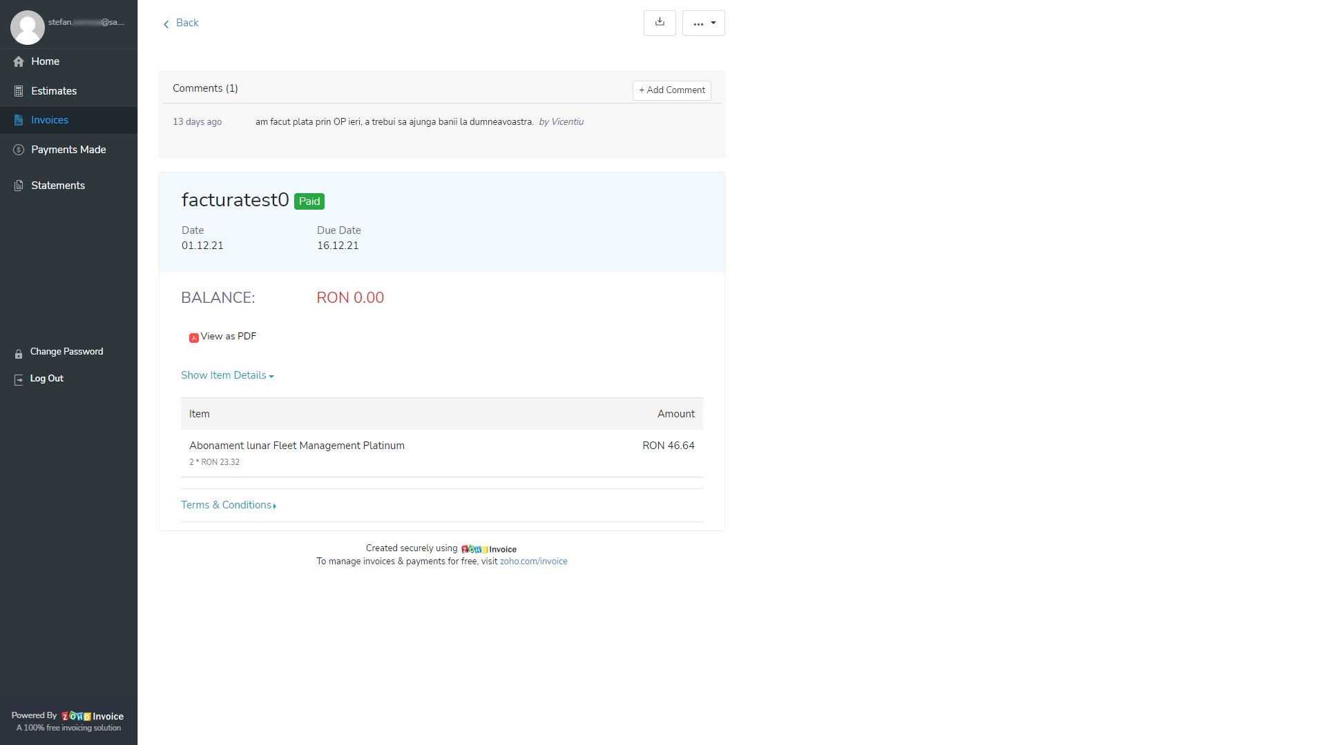 Portal de factuare SafeFleet Telematics_10